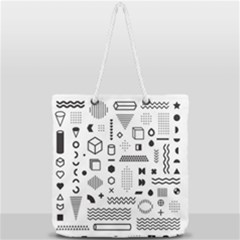 Full Print Rope Handle Tote (Large) 