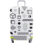 Pattern Hipster Abstract Form Geometric Line Variety Shapes Polkadots Fashion Style Seamless Luggage Cover (Large)