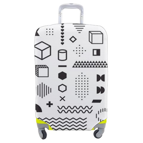 Pattern Hipster Abstract Form Geometric Line Variety Shapes Polkadots Fashion Style Seamless Luggage Cover (Medium) from ArtsNow.com