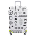 Pattern Hipster Abstract Form Geometric Line Variety Shapes Polkadots Fashion Style Seamless Luggage Cover (Medium)