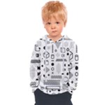 Pattern Hipster Abstract Form Geometric Line Variety Shapes Polkadots Fashion Style Seamless Kids  Overhead Hoodie