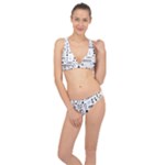 Pattern Hipster Abstract Form Geometric Line Variety Shapes Polkadots Fashion Style Seamless Classic Banded Bikini Set 