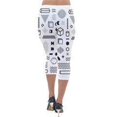 Lightweight Velour Capri Leggings  