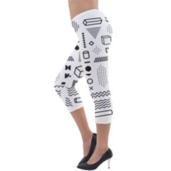 Lightweight Velour Capri Leggings  