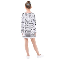 Kids  Long Sleeve Dress 