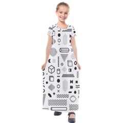 Kids  Short Sleeve Maxi Dress 