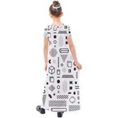 Kids  Short Sleeve Maxi Dress 