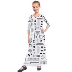 Kids  Quarter Sleeve Maxi Dress 