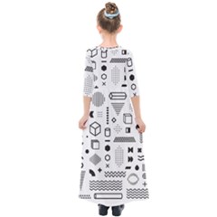 Kids  Quarter Sleeve Maxi Dress 