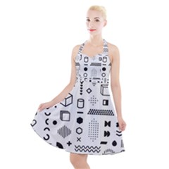 Halter Party Swing Dress  