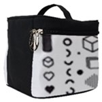 Pattern Hipster Abstract Form Geometric Line Variety Shapes Polkadots Fashion Style Seamless Make Up Travel Bag (Small)