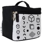 Pattern Hipster Abstract Form Geometric Line Variety Shapes Polkadots Fashion Style Seamless Make Up Travel Bag (Big)