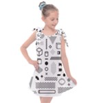 Pattern Hipster Abstract Form Geometric Line Variety Shapes Polkadots Fashion Style Seamless Kids  Tie Up Tunic Dress