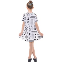 Kids  Short Sleeve Shirt Dress 