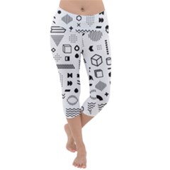 Lightweight Velour Capri Yoga Leggings 