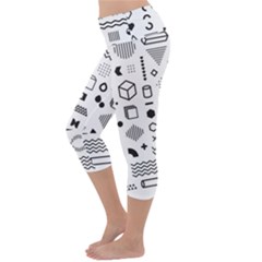 Lightweight Velour Capri Yoga Leggings 