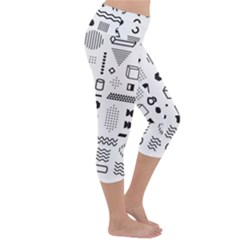 Lightweight Velour Capri Yoga Leggings 