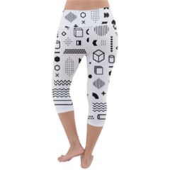 Lightweight Velour Capri Yoga Leggings 