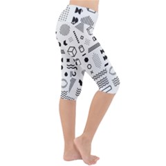 Lightweight Velour Cropped Yoga Leggings 