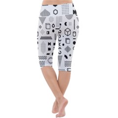 Lightweight Velour Cropped Yoga Leggings 