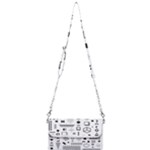 Pattern Hipster Abstract Form Geometric Line Variety Shapes Polkadots Fashion Style Seamless Mini Crossbody Handbag