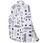 Pattern Hipster Abstract Form Geometric Line Variety Shapes Polkadots Fashion Style Seamless Double Compartment Backpack