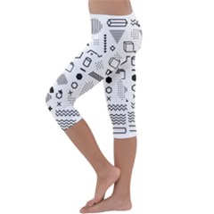 Kids  Lightweight Velour Capri Leggings  