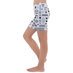 Kids  Lightweight Velour Capri Yoga Leggings 