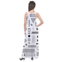 Sleeveless Velour Maxi Dress 