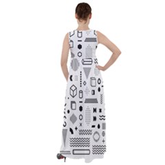 Empire Waist Velour Maxi Dress 