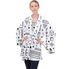 Long Sleeve Velvet Kimono  