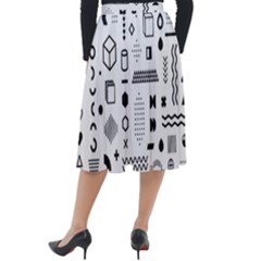 Classic Velour Midi Skirt  
