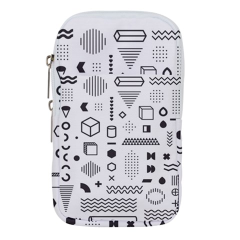 Pattern Hipster Abstract Form Geometric Line Variety Shapes Polkadots Fashion Style Seamless Waist Pouch (Small) from ArtsNow.com