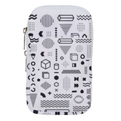 Pattern Hipster Abstract Form Geometric Line Variety Shapes Polkadots Fashion Style Seamless Waist Pouch (Small) from ArtsNow.com