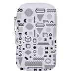 Pattern Hipster Abstract Form Geometric Line Variety Shapes Polkadots Fashion Style Seamless Waist Pouch (Small)