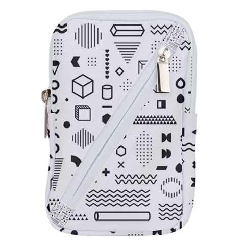 Pattern Hipster Abstract Form Geometric Line Variety Shapes Polkadots Fashion Style Seamless Belt Pouch Bag (Small) from ArtsNow.com