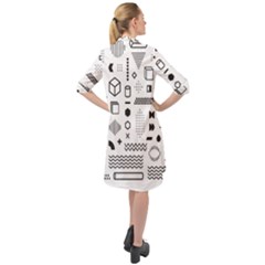 Long Sleeve Mini Shirt Dress 