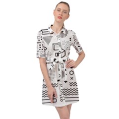 Belted Shirt Dress 