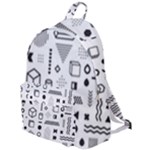 Pattern Hipster Abstract Form Geometric Line Variety Shapes Polkadots Fashion Style Seamless The Plain Backpack