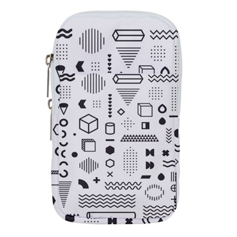 Pattern Hipster Abstract Form Geometric Line Variety Shapes Polkadots Fashion Style Seamless Waist Pouch (Large) from ArtsNow.com