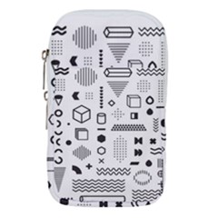 Pattern Hipster Abstract Form Geometric Line Variety Shapes Polkadots Fashion Style Seamless Waist Pouch (Large) from ArtsNow.com