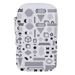 Pattern Hipster Abstract Form Geometric Line Variety Shapes Polkadots Fashion Style Seamless Waist Pouch (Large)