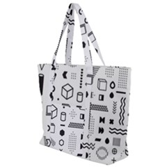 Zip Up Canvas Bag 