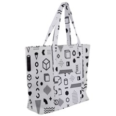 Zip Up Canvas Bag 