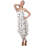 Pattern Hipster Abstract Form Geometric Line Variety Shapes Polkadots Fashion Style Seamless Layered Bottom Dress