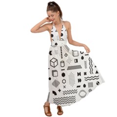 Backless Maxi Beach Dress 