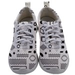 Pattern Hipster Abstract Form Geometric Line Variety Shapes Polkadots Fashion Style Seamless Mens Athletic Shoes