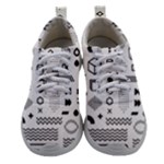 Pattern Hipster Abstract Form Geometric Line Variety Shapes Polkadots Fashion Style Seamless Women Athletic Shoes