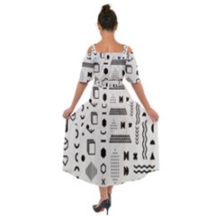 Shoulder Straps Boho Maxi Dress  