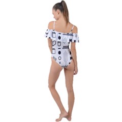 Frill Detail One Piece Swimsuit 